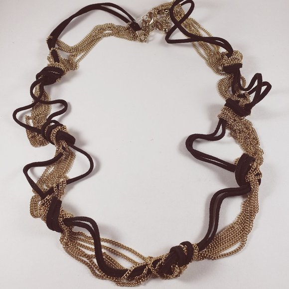 unbranded Jewelry - Women's 34" Black and Gold twisted Necklace